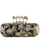 Alexander Mcqueen Embellished Sequined Clutch - Black
