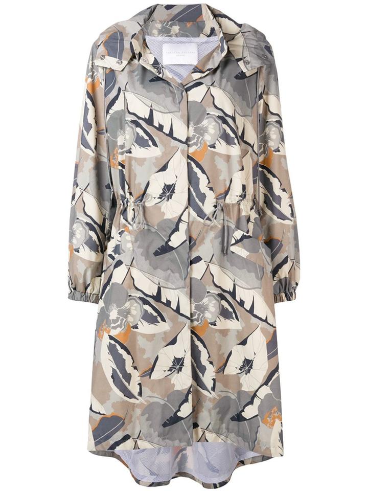 Fabiana Filippi Printed Parka Coat - Neutrals