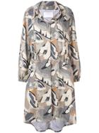 Fabiana Filippi Printed Parka Coat - Neutrals