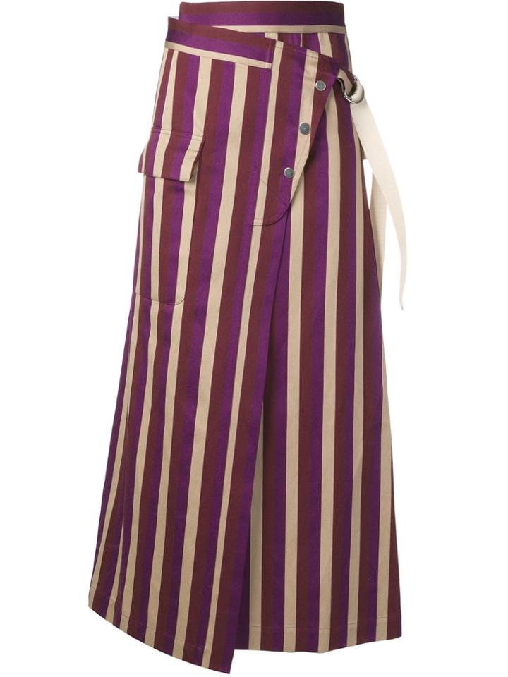 Golden Goose Deluxe Brand Striped High-waisted Skirt - Purple