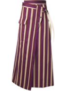 Golden Goose Deluxe Brand Striped High-waisted Skirt - Purple