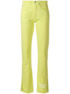 Msgm Straight Leg Jeans - Yellow & Orange