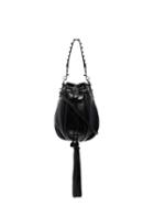 Miu Miu Crystal-embellished Bucket Bag - Black