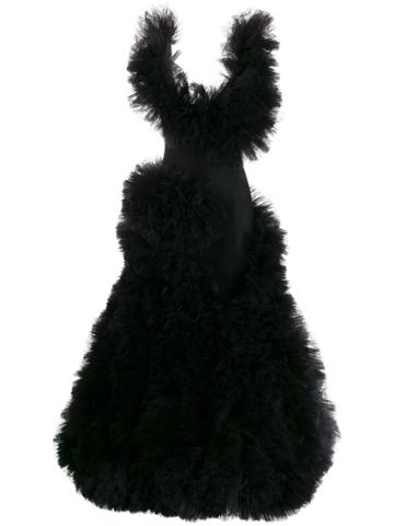 Loulou Cloud Tulle Gown - Black