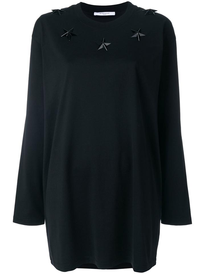 Givenchy Star Studded Long Top - Black