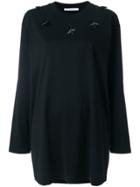 Givenchy Star Studded Long Top - Black