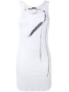 Feather Printed Tank Top - Women - Cotton/lyocell - 38, White, Cotton/lyocell, Ann Demeulemeester