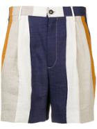 Berwich Striped Shorts - Blue