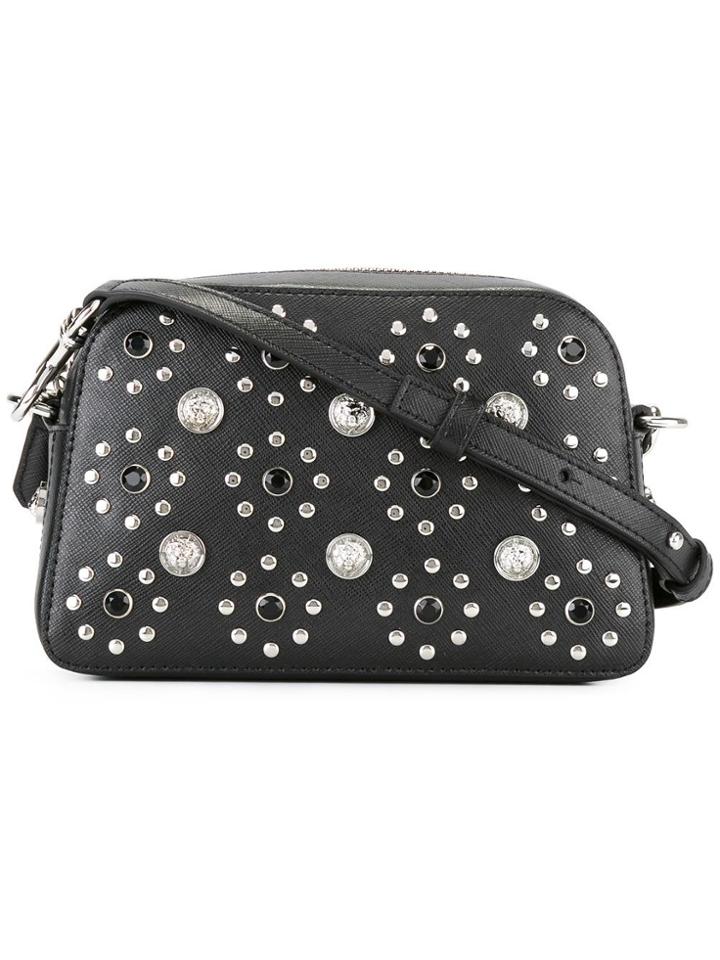 Versus Flower Studded Crossbody Bag - Black