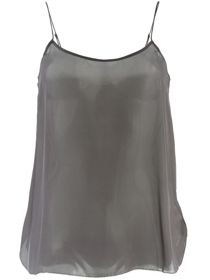 Dorothee Schumacher Chiffon Camisole, Women's, Size: 4, Grey, Silk