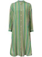 Aspesi Striped Midi Dress - Green