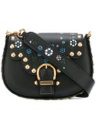 Marc Jacobs Studded Navigator Saddle Bag, Women's, Black, Leather
