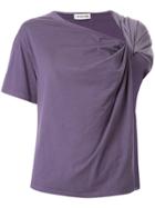 Ground Zero Twisted Draped T-shirt - Purple