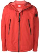 Cp Company Zipped Hooded Jacket - Red