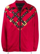 Versace Harness Print Track Jacket - Red