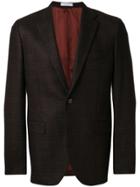 Boglioli Tweed Two Button Blazer - Red