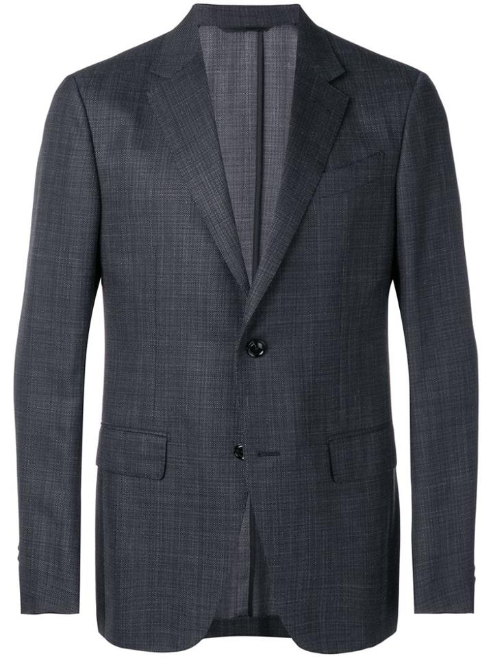 Ermenegildo Zegna Checked Suit Jacket - Grey
