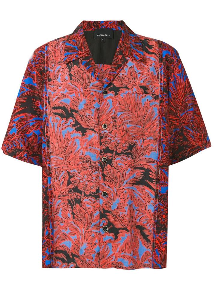 3.1 Phillip Lim Printed Button Shirt - Red