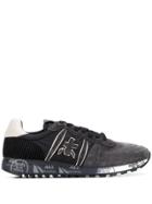 Premiata Patchwork Low Top Sneakers - Black