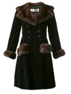 Yves Saint Laurent Vintage Velvet Mink Coat, Women's, Size: Medium, Black
