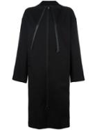 Y-3 Oversized Zipped Coat, Women's, Size: Small, Black, Cotton/spandex/elastane/polyester
