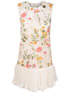 Red Valentino Contrast Embroidered Dress - Nude & Neutrals