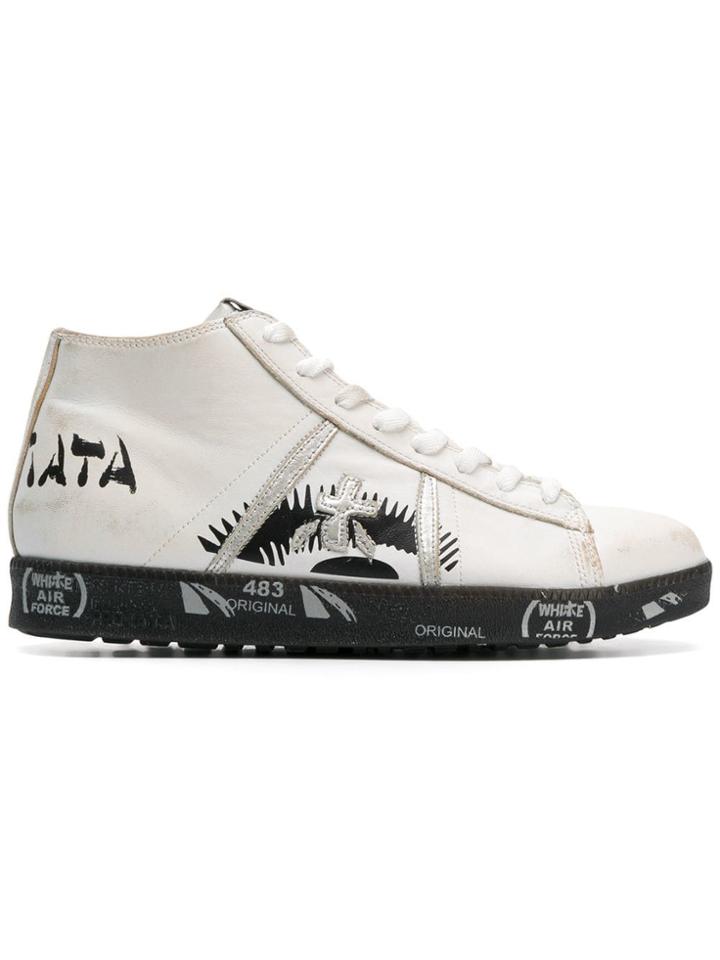 White Premiata Tayld 3476 Sneakers
