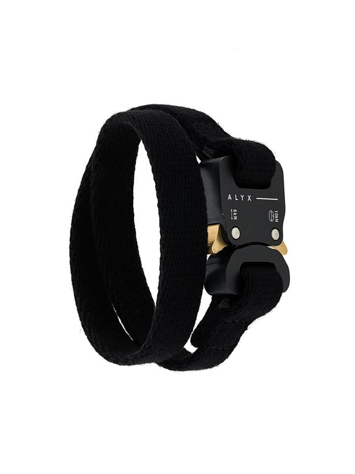 Alyx Buckle Wrap Bracelet - Black