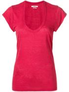 Isabel Marant Étoile U-neck T-shirt - Red