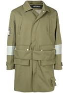 Misbhv Concealed Fastening Military Coat - Green