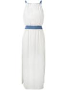 Diesel - Longline Dress - Women - Cotton/nylon/polyester/spandex/elastane - M, Women's, White, Cotton/nylon/polyester/spandex/elastane