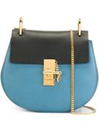 Chloé 'drew' Shoulder Bag, Blue, Leather