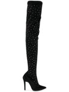 Chiara Ferragni Jewelled Thigh High Boots - Black
