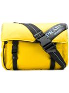 Prada Logo Cross Body Bag - Yellow & Orange