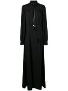 Prada Tassel Detail Maxi Dress - Black
