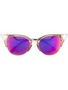 Fendi Eyewear Iridia Cat-eye Sunglasses - Metallic