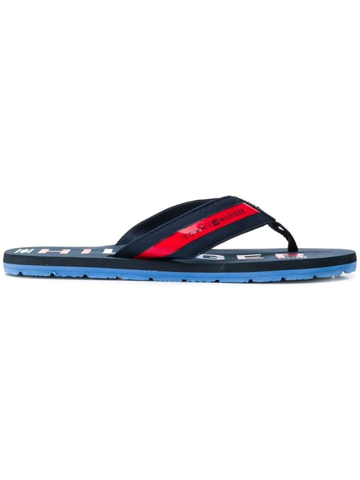 Tommy Hilfiger Logo Printed Flip Flop - Blue