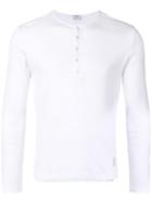 Thom Browne White Cotton Long-sleeve Henley