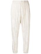 Forte Forte Pleated Cropped Trousers - Neutrals