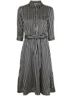 Guild Prime Striped Shirt Dress - Black