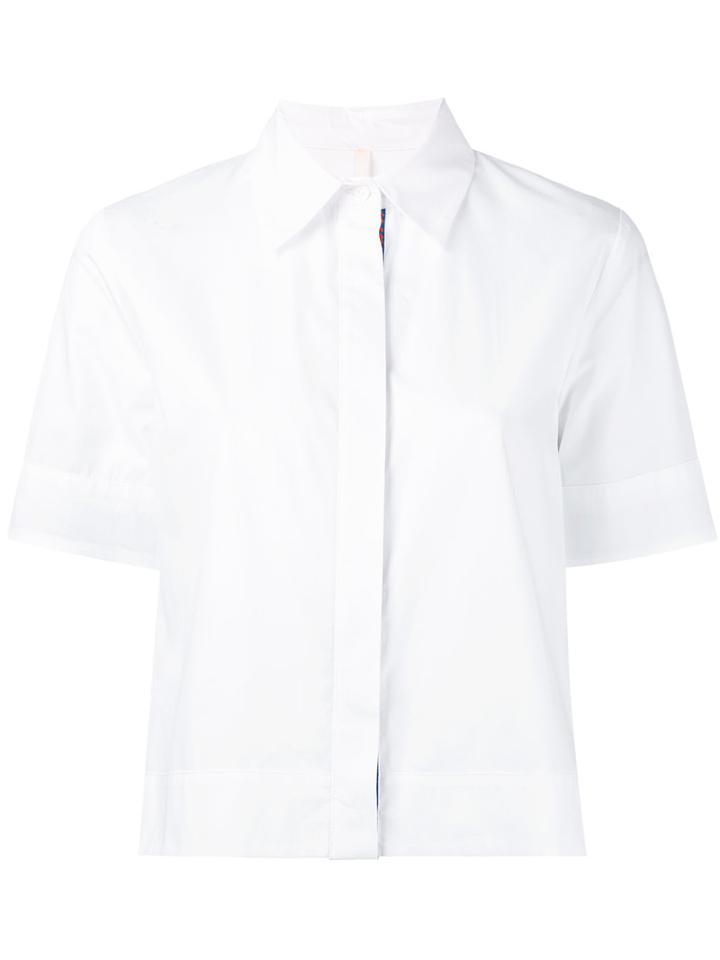 Miahatami - Short Sleeve Button-up Shirt - Women - Cotton - 42, Women's, White, Cotton