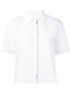 Miahatami - Short Sleeve Button-up Shirt - Women - Cotton - 42, Women's, White, Cotton