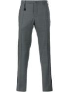 Incotex Slim Fit Trousers, Men's, Size: 50, Grey, Wool