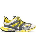 Balenciaga Panelled Lace-up Sneakers - Yellow