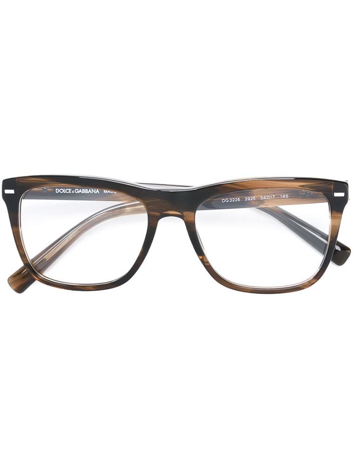 Dolce & Gabbana - 'dg3226' Glasses - Unisex - Acetate - 54, Brown, Acetate
