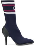 Chloé Tracy Sock Ankle Boots - Blue