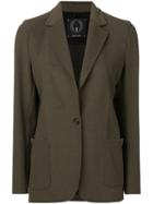 T Jacket Classic Fitted Blazer - Green
