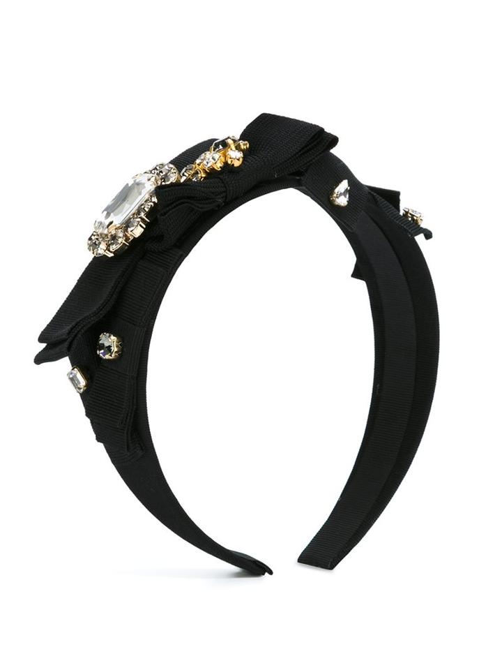 Dolce & Gabbana Kids Embellished Headband, Girl's, Black