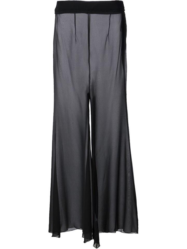 Ellery Sheer Trousers, Women's, Size: 6, Black, Silk
