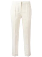 Sonia Rykiel Cropped Trousers, Women's, Size: 40, White, Viscose/spandex/elastane